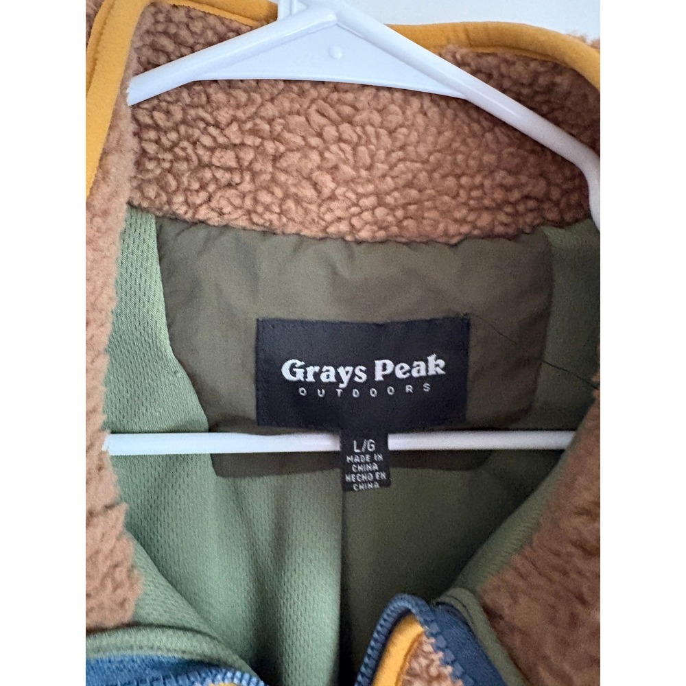 Grays Peak Outdoors Sherpa Jacket Preppy Granola Hiking Gorpcore Fraternity - Picture 4 of 8